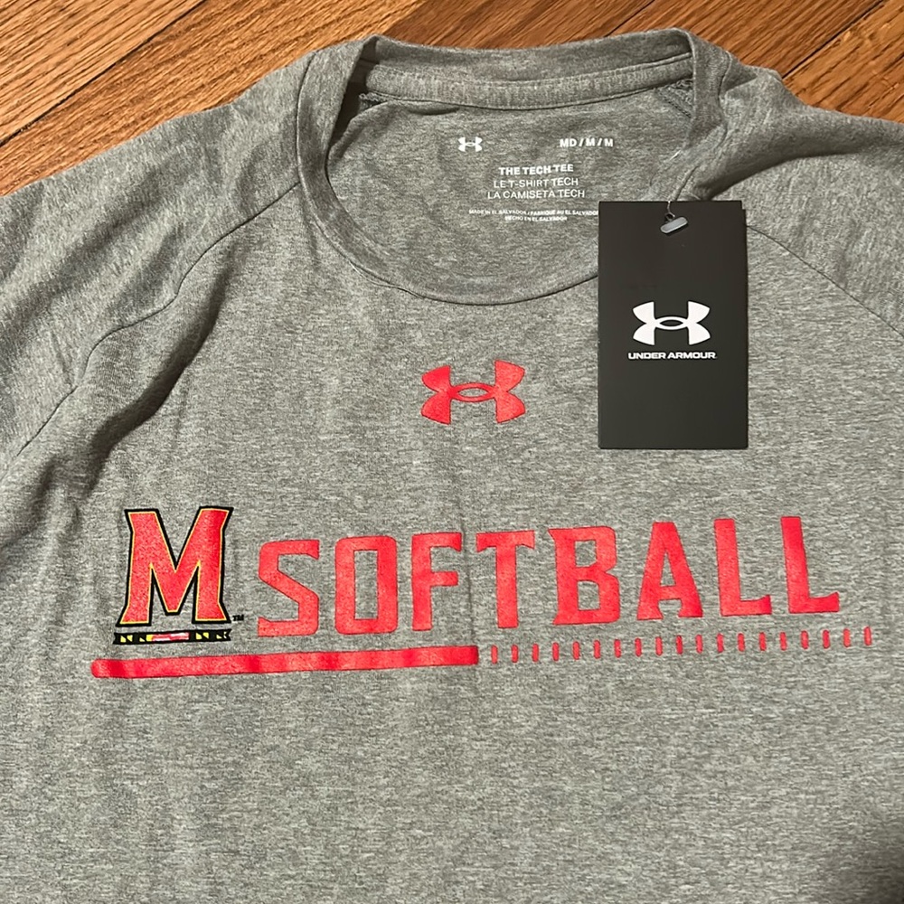 University of Maryland Under Armour Short Sleeve Softball T-Shirt